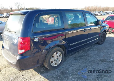 2013 Dodge Grand Caravan American Value Pkg из США, поврежденный, VIN 2C4RDGBG6DR712779